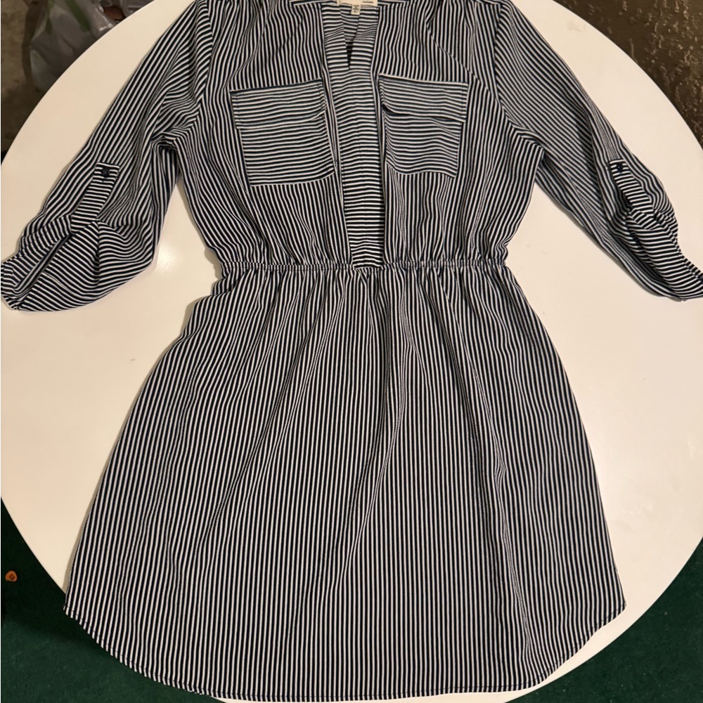 Monteau Striped Dress casual business size L